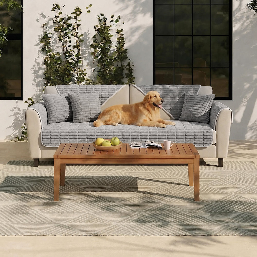 Wasserfeste gemütliche Fleece-Sofa-Schutz rutschfeste Sofabezug