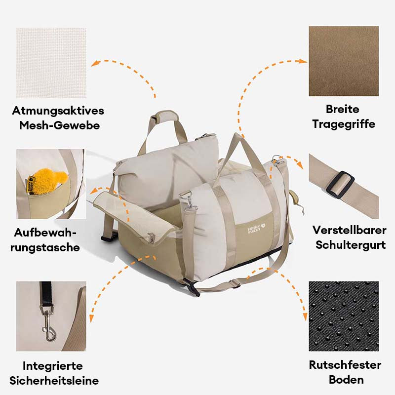 Wasserdichter Atmungsaktiver Hunde-Autositz – Pup Rover