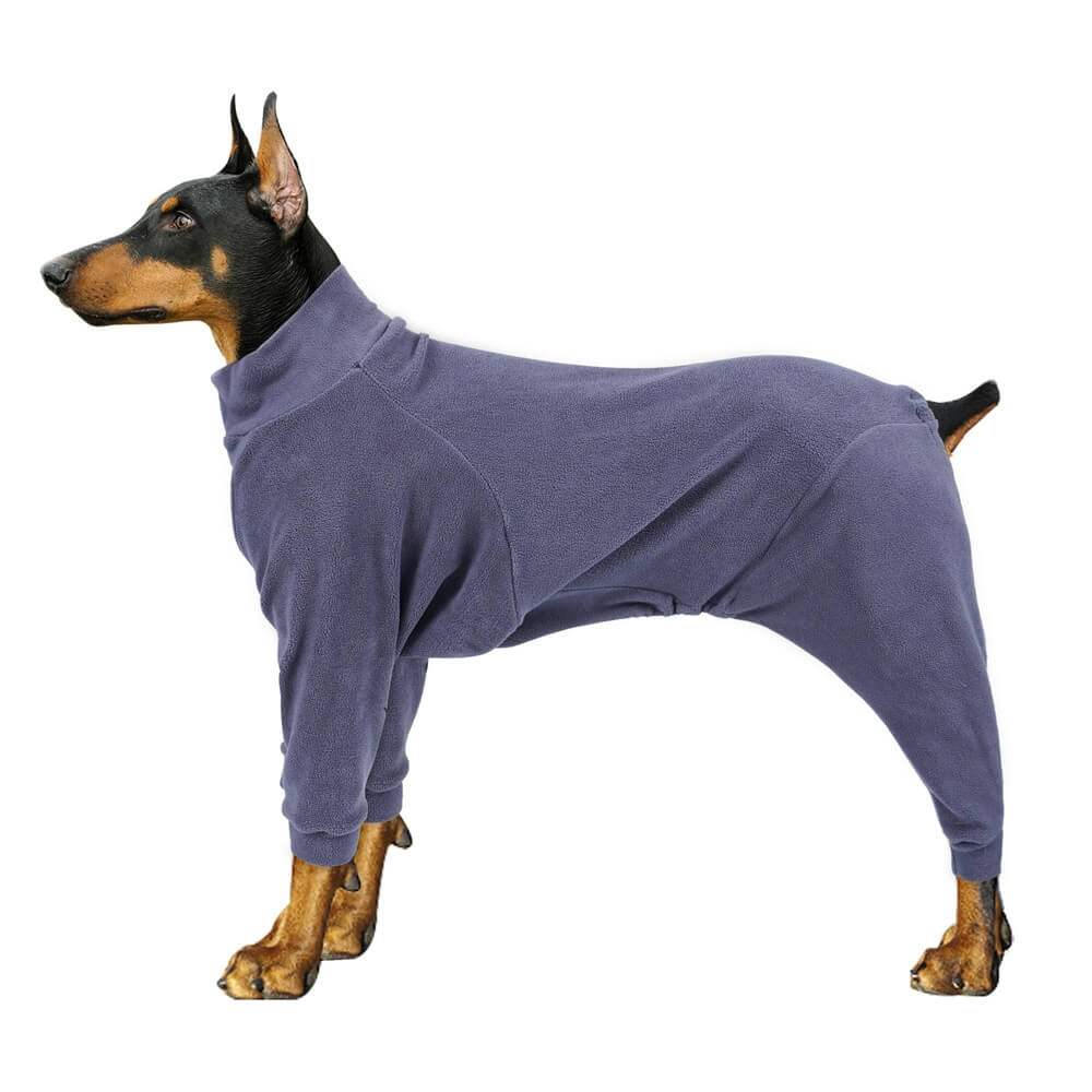 Kuscheliger Fleece-Hundepyjama – Perfekte Nachtwäsche für große Hunde