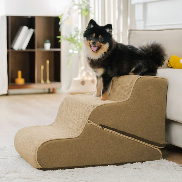Multifunktionale 2-in-1 faltbare Hundetreppe mit Rampenmodus