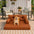Luxe Kunstleder Faltbares Orthopädisches Großes Hundebett - Outdoor
