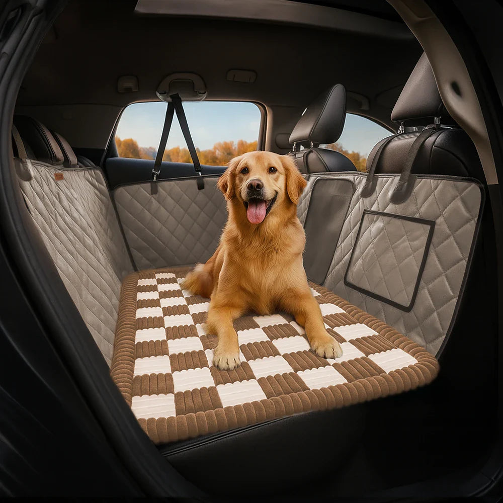 Premium Kunstleder Wasserabweisende Hängematte Hund Autositzbezug - RideProtector