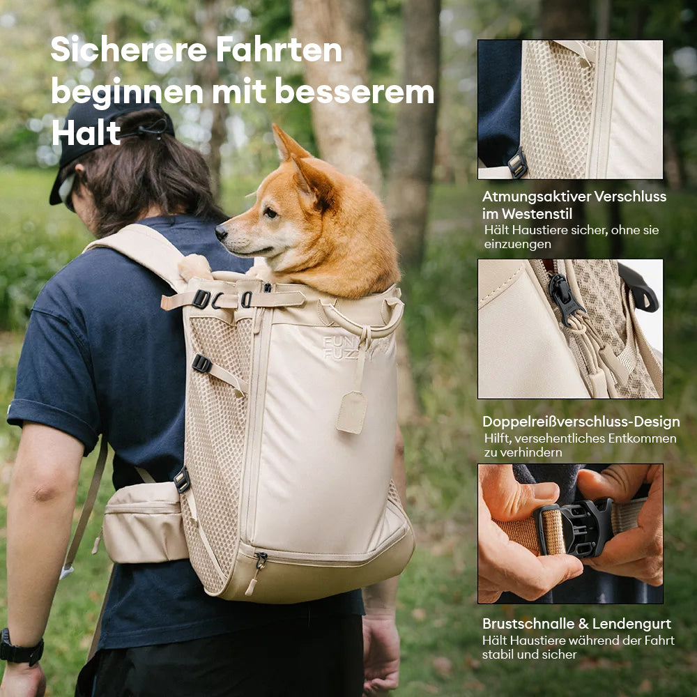 Hundetransport-Rucksack - Urbanes Herumstreifen
