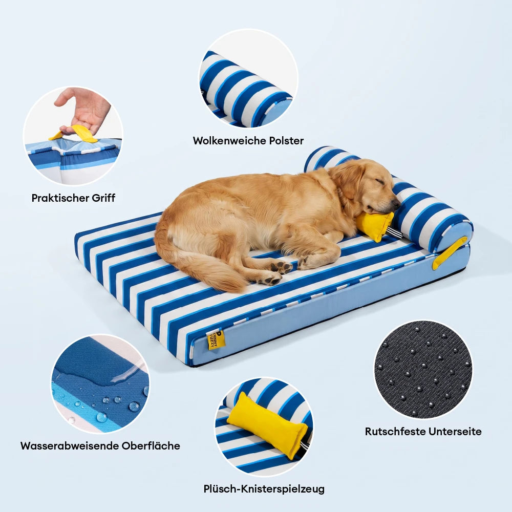 Orthopädisches Hundebett Kühlendes Hundebett Atmungsaktiv Gelenkschonend Chill Nest