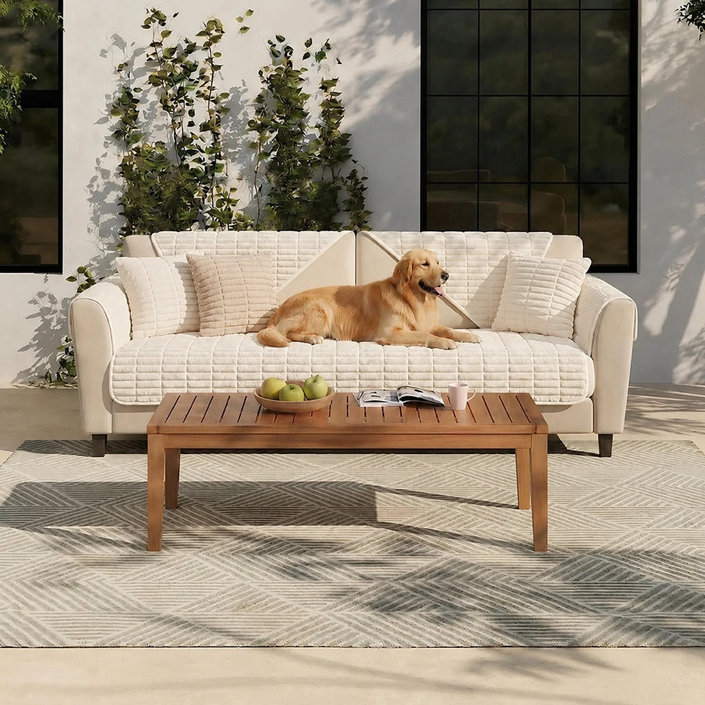 Wasserfeste gemütliche Fleece-Sofa-Schutz rutschfeste Sofabezug