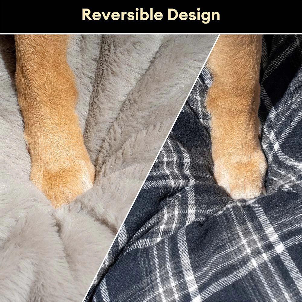 3 in 1 Flauschiger Warmer Sicherer Hund Booster Autositzbett - Winter Cruiser