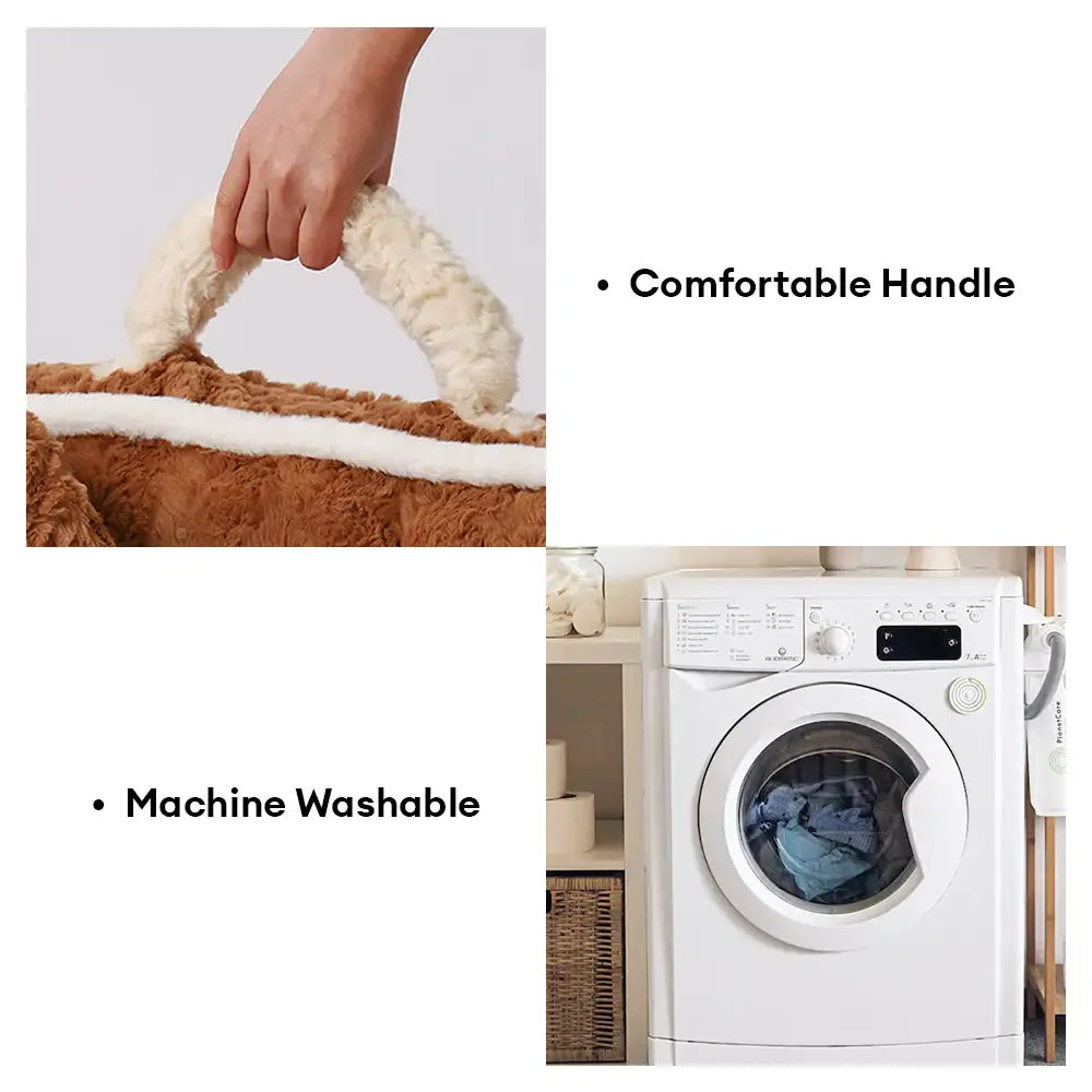 Plüsch Farbblockierte Kreative Bolster Haustierbett