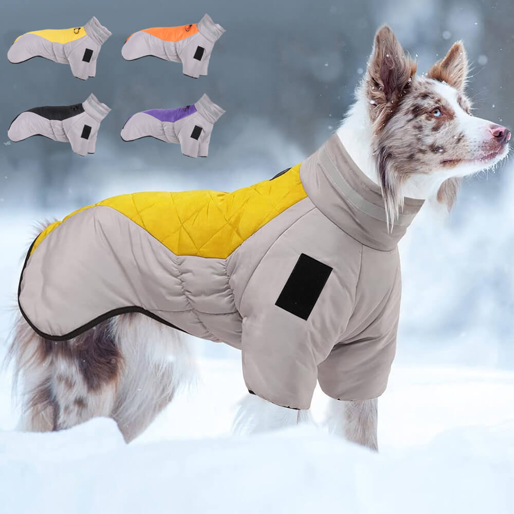 Reflektierende Warme Winterjacke aus Baumwolle für große Hunde – geeignet für Abenteuer im Freien