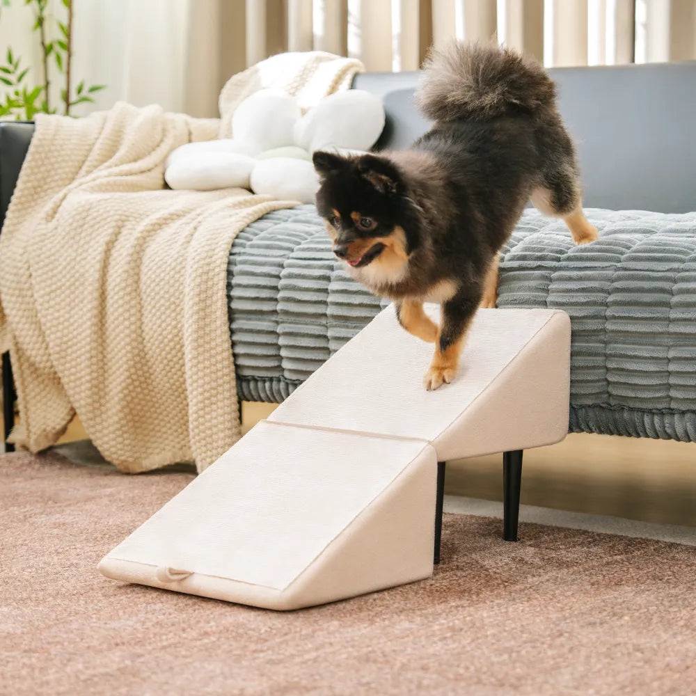 2-in-1 Umwandelbare Holz-Haustreppe Hund Rampen Treppen