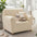 Elegante Fischgrät-Creme Ästhetik Elastischer Magic Sofaüberzug