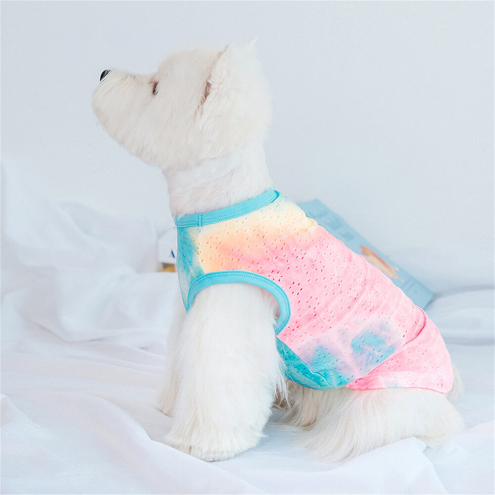 Batik-Tanktop für Hunde – Leichte und Stylische Sommerkleidung