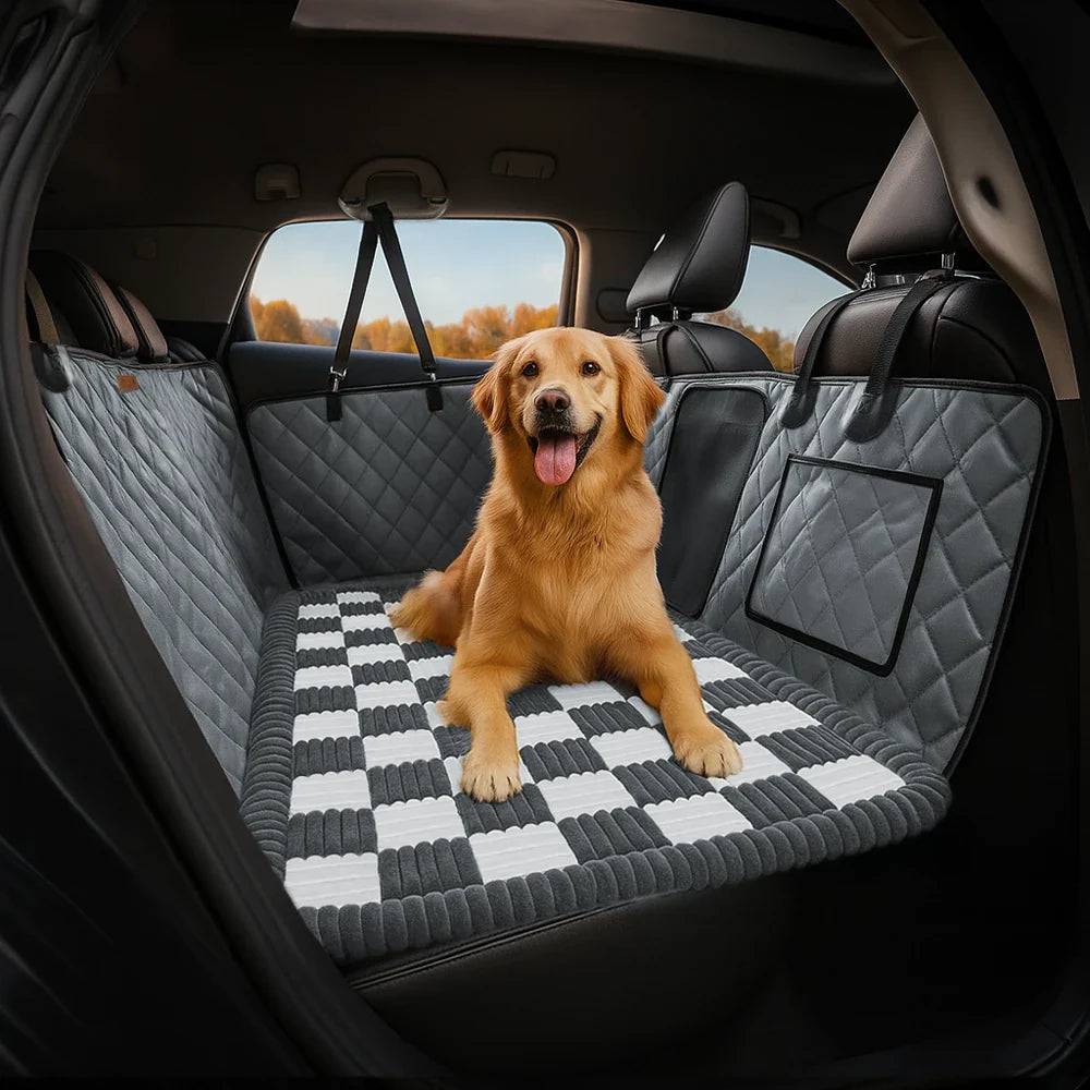 Premium Kunstleder Wasserabweisende Hängematte Hund Autositzbezug - RideProtector