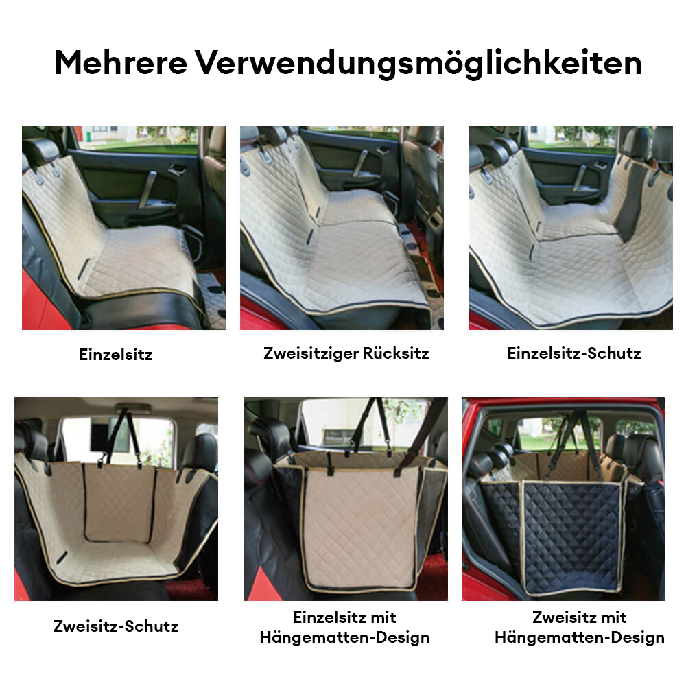 Wasserdichter Multinutzung-Autohundedeckenbezug – Verstellbarer Rücksitzschutz für Haustiere