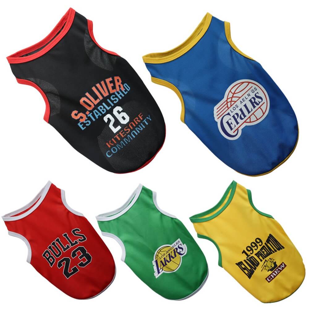 Sportliches Basketballtrikot für Hunde - Sportliche Haustierbekleidung