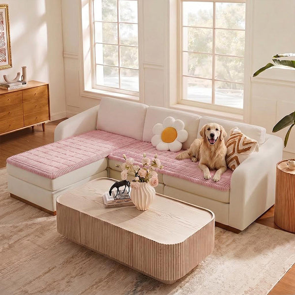 Faul weiche Fleece atmungsaktive Haustiermatte rutschfester Wohnzimmercouchbezug