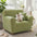 Elegante Fischgrät-Creme Ästhetik Elastischer Magic Sofaüberzug