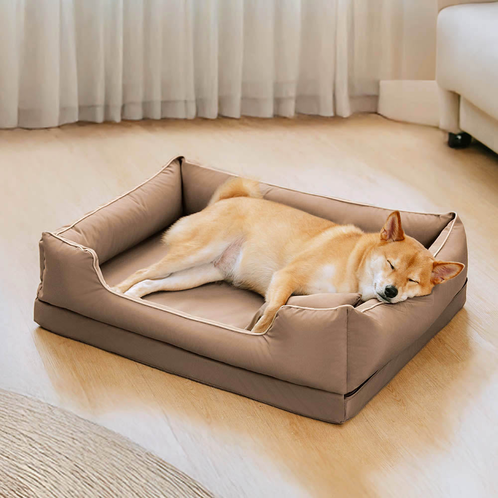 Nordischer Stil wasserdichter kratzfester waschbarer Hundesofa-Bett mit Kissen
