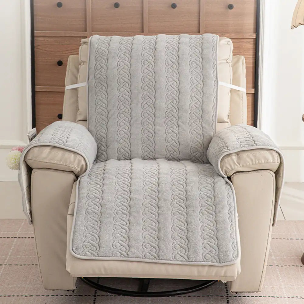 Alljahres-Scratch-Resistant Rutschfeste Recliner -Hülle mit elastischen Riemen