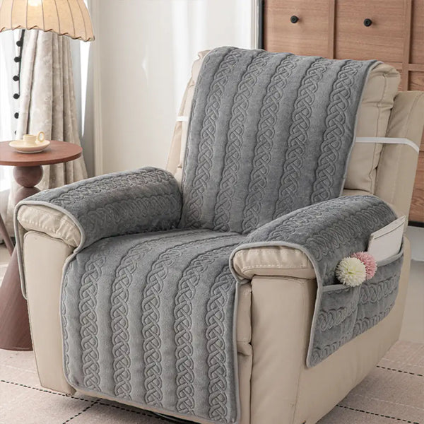 Alljahres-Scratch-Resistant Rutschfeste Recliner -Hülle mit elastischen Riemen