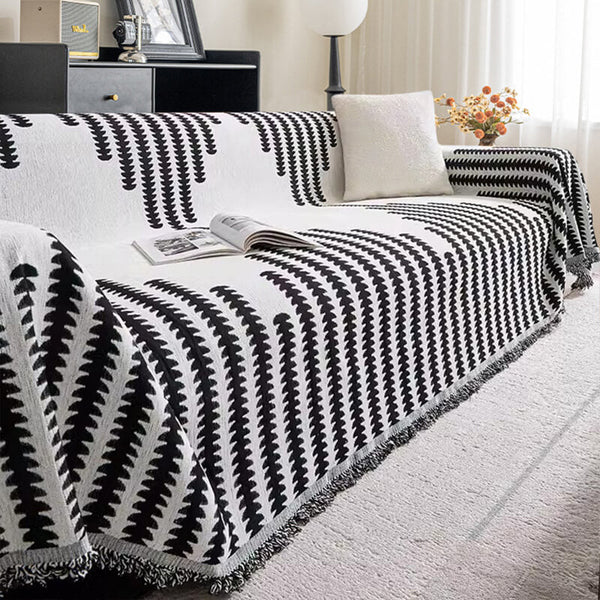 Doppelseitiger Kratzfester Ganzjähriger Sofabezug für die Heimdekoration aus Chenille