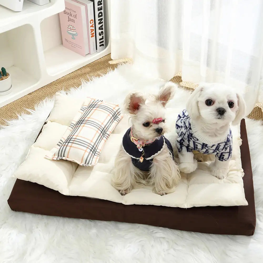 All-in-One Multifunktionales wasserabweisendes Komfort-Hundebett mit Kissen