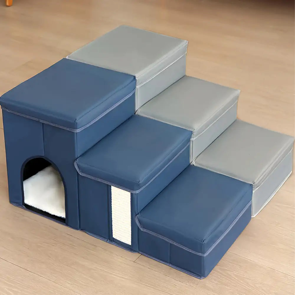 Arthritis-freundliche multifunktionale faltbare rutschfeste Hundetreppe mit Stauraum und Wohnung
