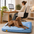 Extra großes kühlendes waschbares rechteckiges orthopädisches Hundebett - Home Office