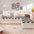 Cremefarbener großer karierten quadratischer fuzzy Haustier Hundematte Bett Ecksofa Couchbezug