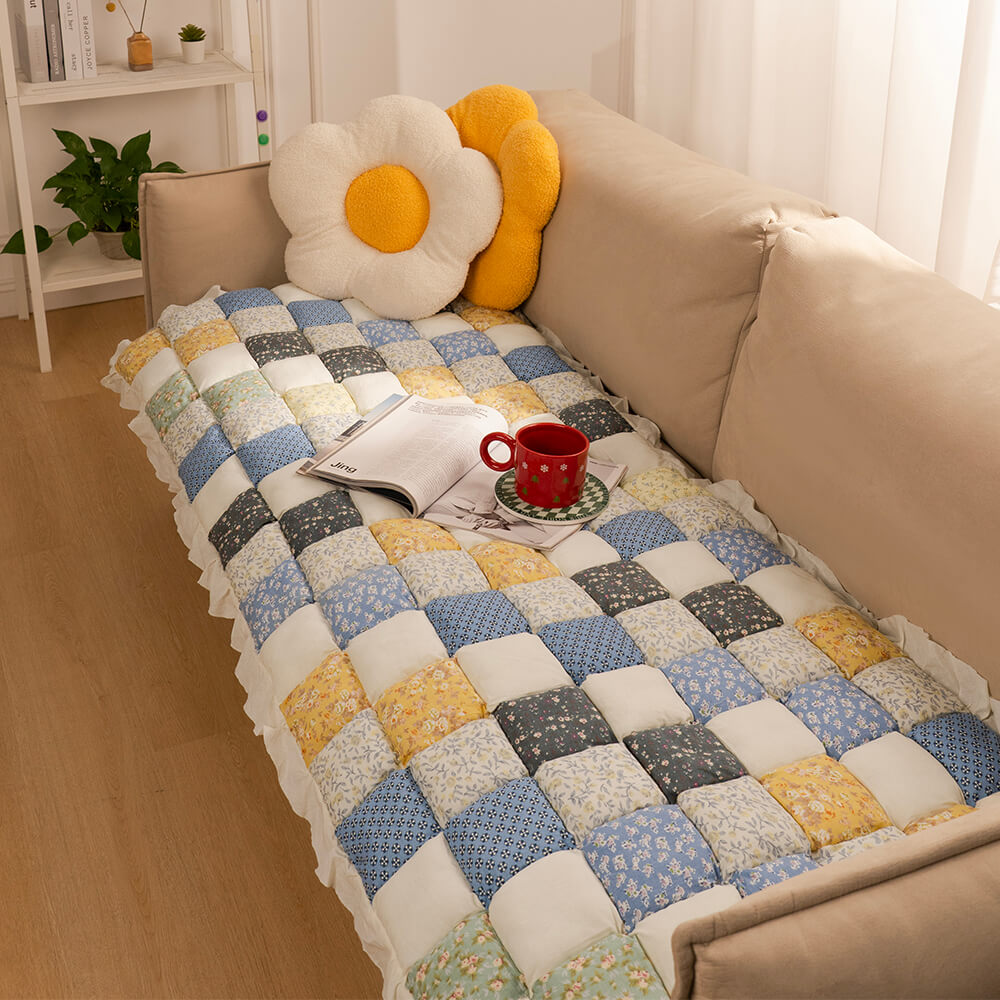Ganzjahres-Karo-Haustiermatte, kratzfester Schutz für die Couch