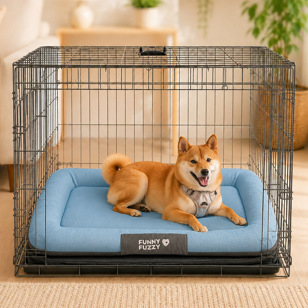 Wasserfestes und bissfestes Memory-Schaum-Orthopädisches Hundematte für die Hundebox