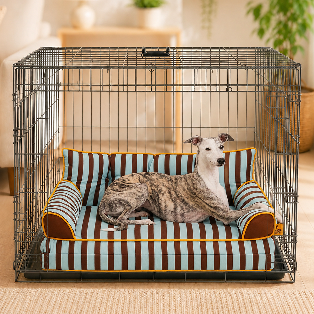 Streifen Wasserdichter Faltbarer großer Hundesofa-Bett für die Kiste