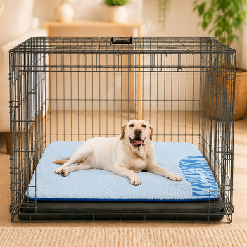 Große waschbare kühlende rutschfeste Hundematte für die Hundebox