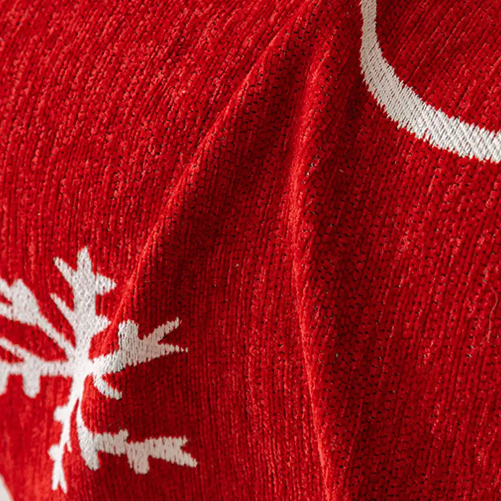 Weihnachtsdekoration Chenille Abriebfeste Sofa-Decke Couchbezug