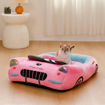Klassisches Cabrio-Rennwagen Katzebett - Fast ＆ Fur