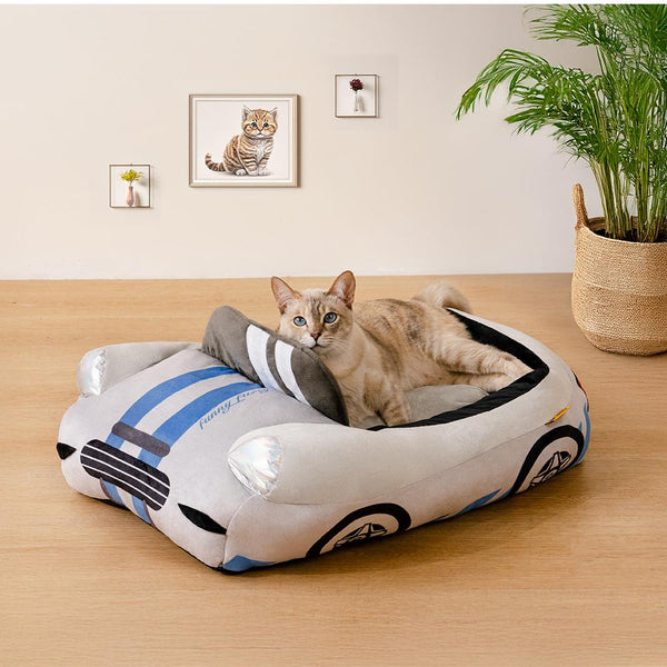 Klassisches Cabrio-Rennwagen Katzebett - Fast ＆ Fur