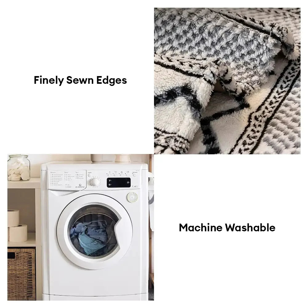 Klassischer Karomuster-Plüsch, kratzfest, bequem, rutschfester Sofabezug