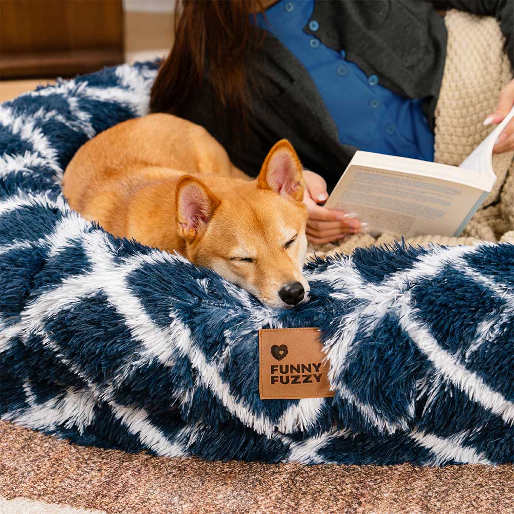 Klassisches Flauschiges Supergroßes Hundebett „Donut“ – Kuschelwiege
