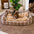 Klassisches Beruhigendes Hundebett im Retro-Karomuster mit abnehmbarer Nackenrolle - Nostalgic Retreat