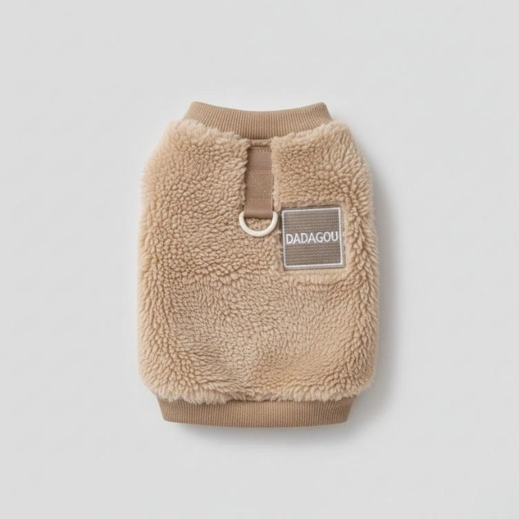 Bequeme und Stylische Flauschige Hundeweste – perfekt für Winterspaziergänge