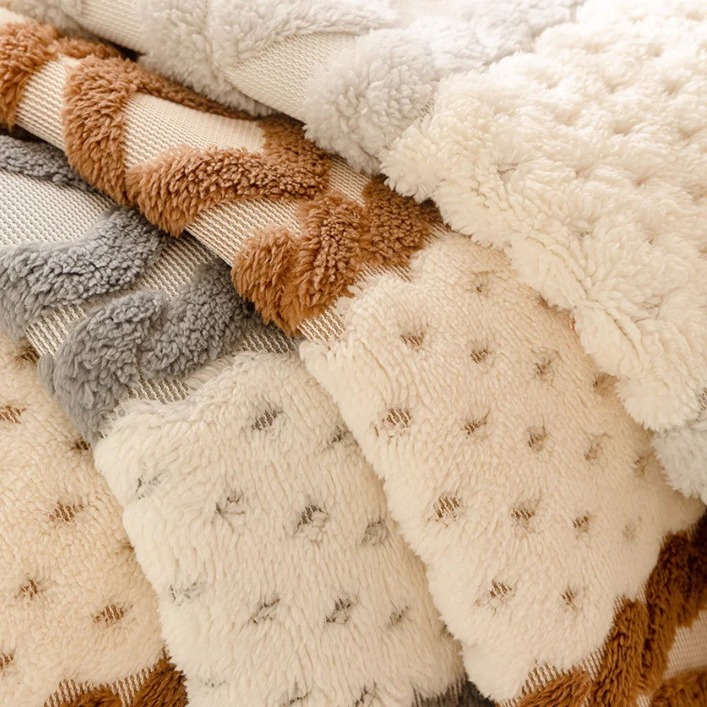 Keks Bequem Plüsch Hautfreundlich Rutschfeste Couchdecke