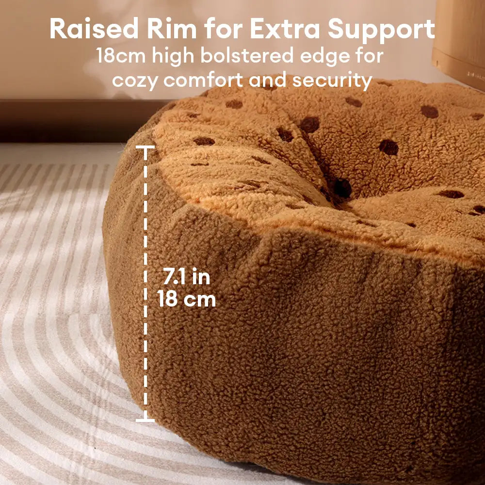 Keks Plüsch Winter Warm Gemütlich Tiefschlaf Hundebett