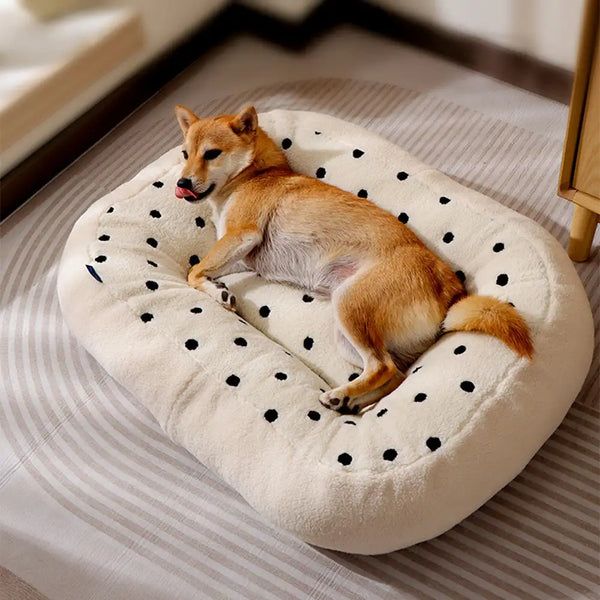 Keks Plüsch Winter Warm Gemütlich Tiefschlaf Hundebett