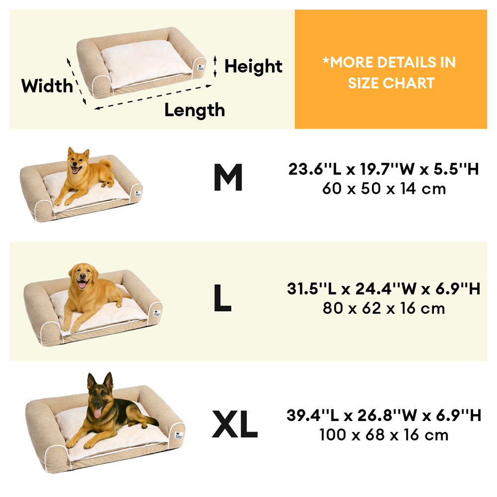 Deluxe-Flanell-Doppelschicht-orthopädisches Hundesofabett
