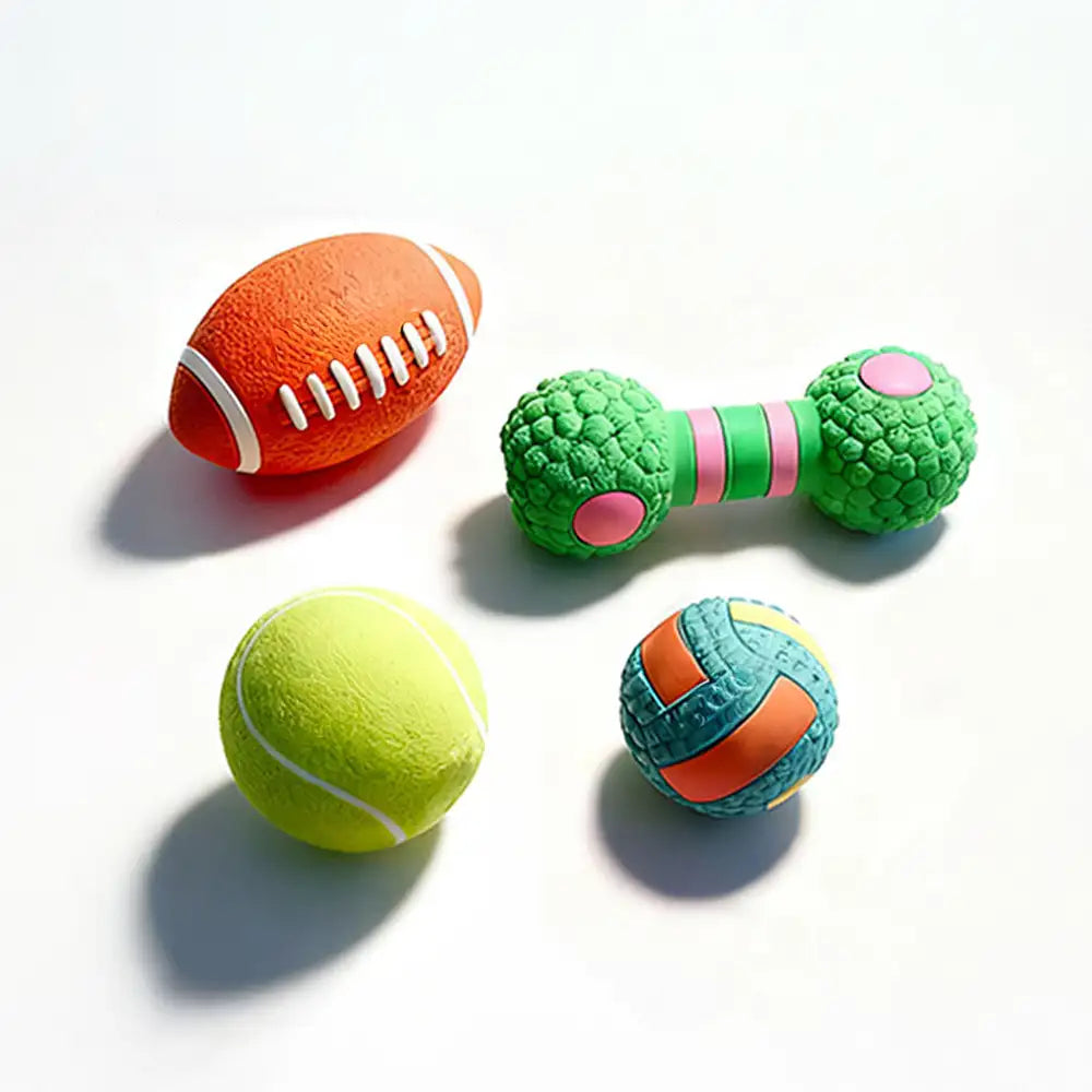 Haltbares Latex-Beißspielzeug für Hunde mit Quitscher