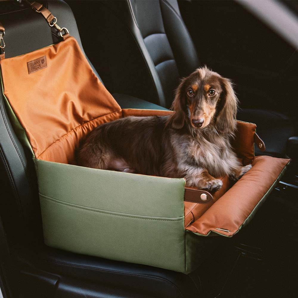 Erhöhtes Deluxe-Autositzbett für Hunde aus Kunstleder - Urban Voyager