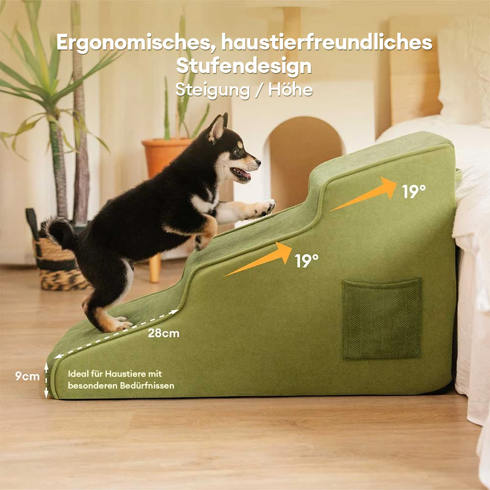Chenille Extra Breite Rutschfeste Abnehmbare Schwamm Haustier Treppen - SafeRamp