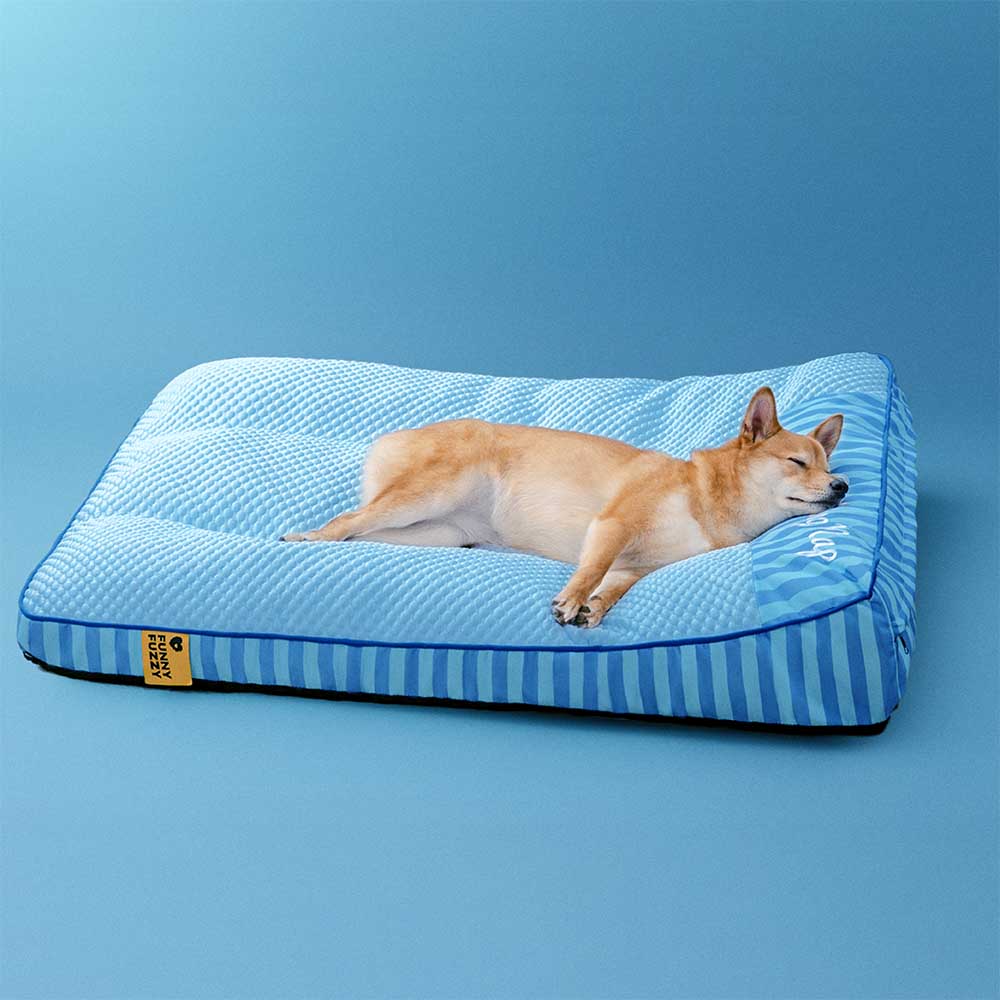 Extra große kühlende waschbare rechteckige orthopädische Hundebett - für den Außenbereich