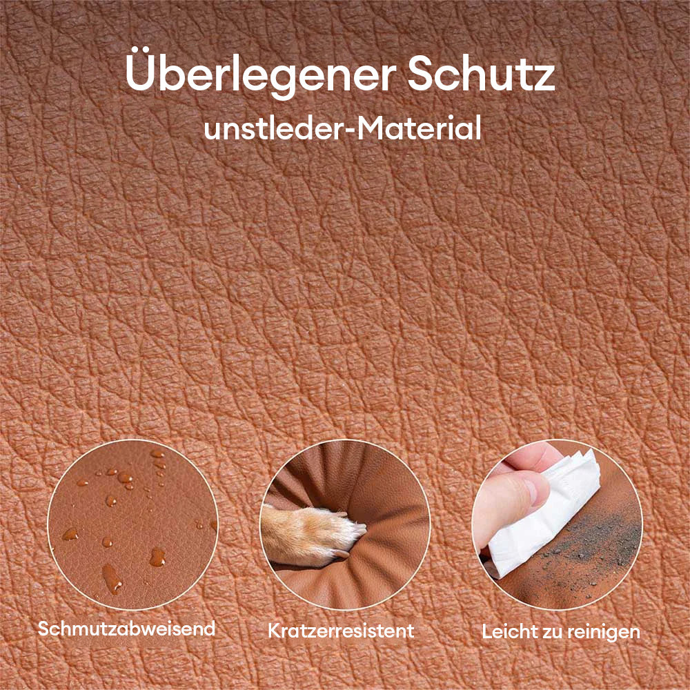 Orthopädisches Hundebett aus weichem Vintage-Karo-Plüsch mit Kissen – CozyLuxe