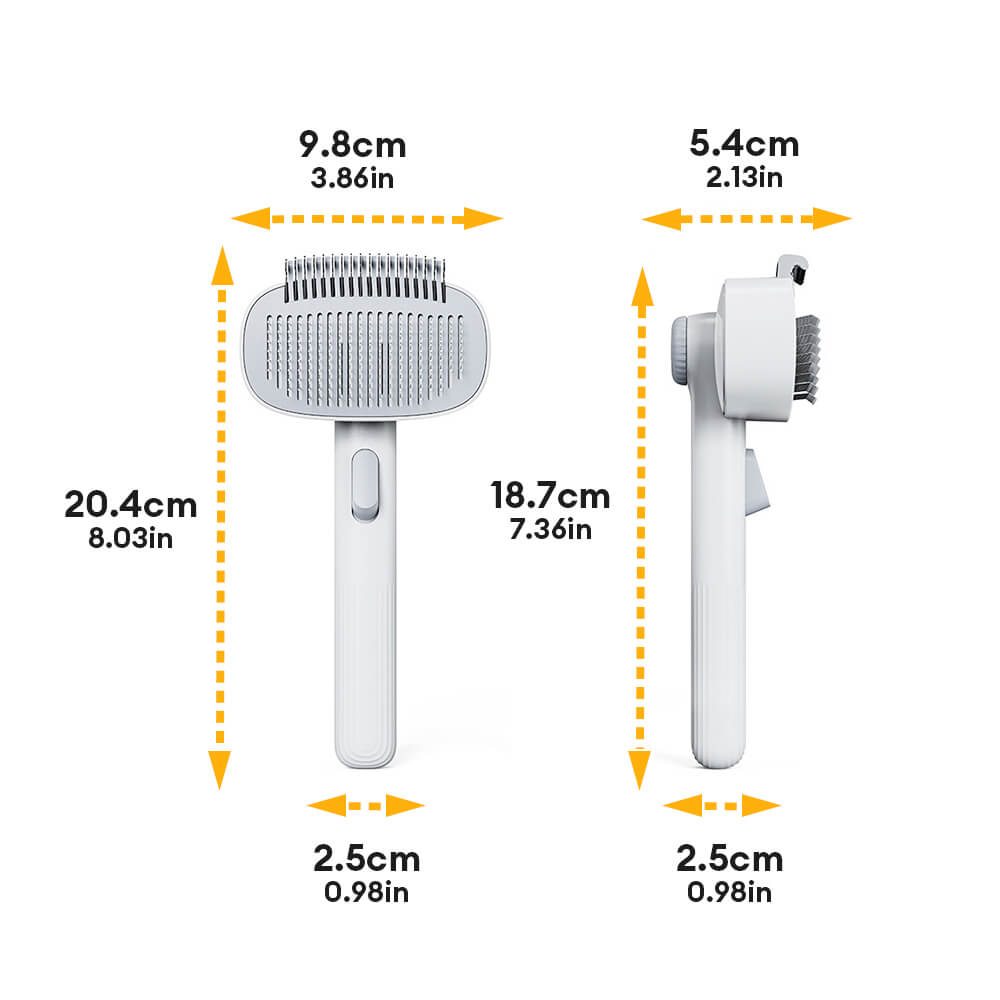 2-in-1 Selbstreinigende Dual-Head Haarentfernung- und Entfilzungswerkzeug Haustierpflegebürste