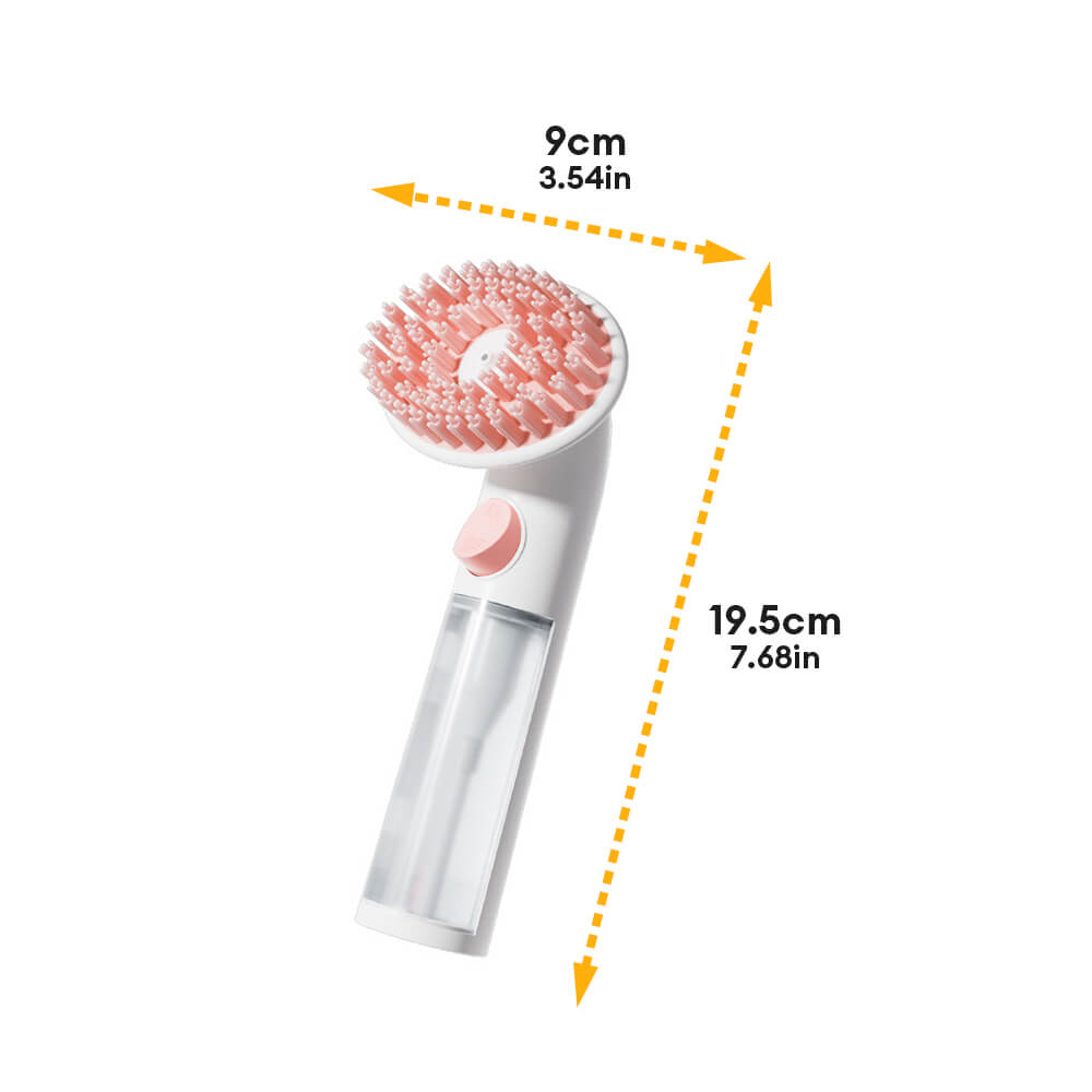2 in 1 Shampoospender & Massagefrother Hundebadebürste